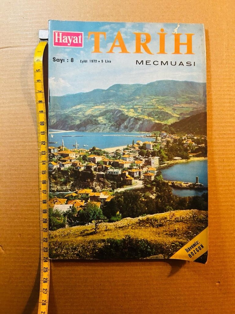 Hayat Tarih Dergi. Eylül 1972 . Yırtık, eksik sayfa yoktur. #hobi #kol - 2