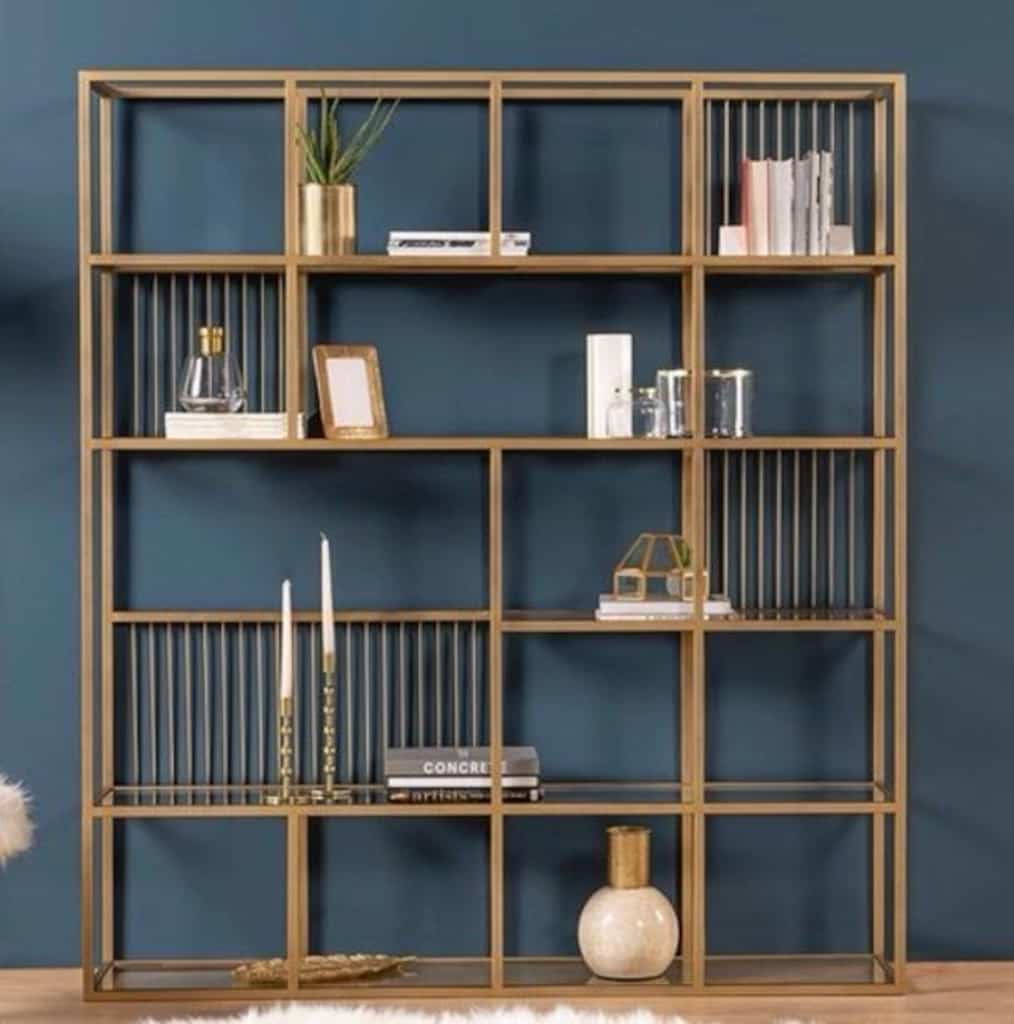 pirinç cam kitaplık - 2