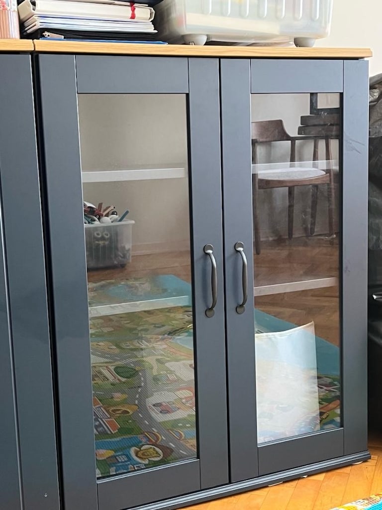 ikea camli mavi bufe - 2