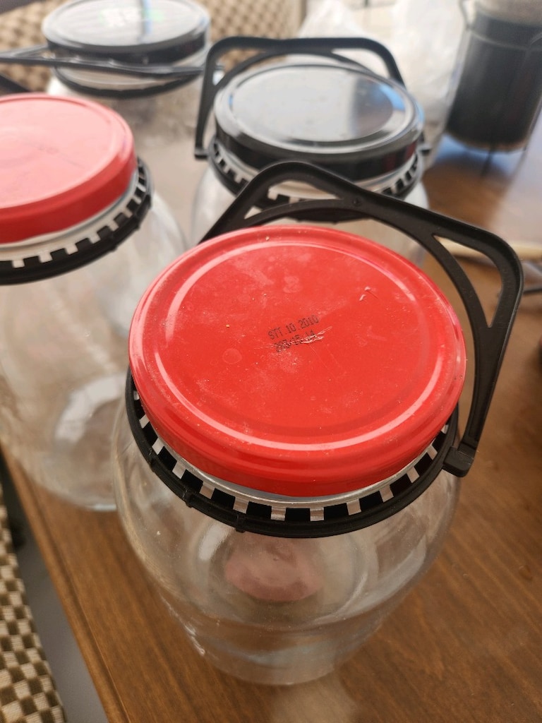3 litrelik 4 adet kapaklı kavonoz - 2