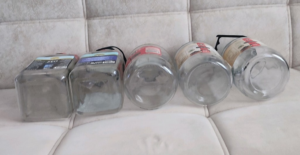 5 adet cam kavanoz 2000 gram son fiyattır pazarlık yok - 3
