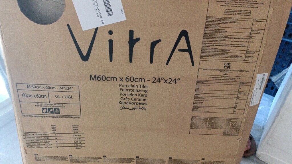 Sıfır VitrA 60x60 Porselen Karo Fayans (Yer/Duvar Seramiği) - 2