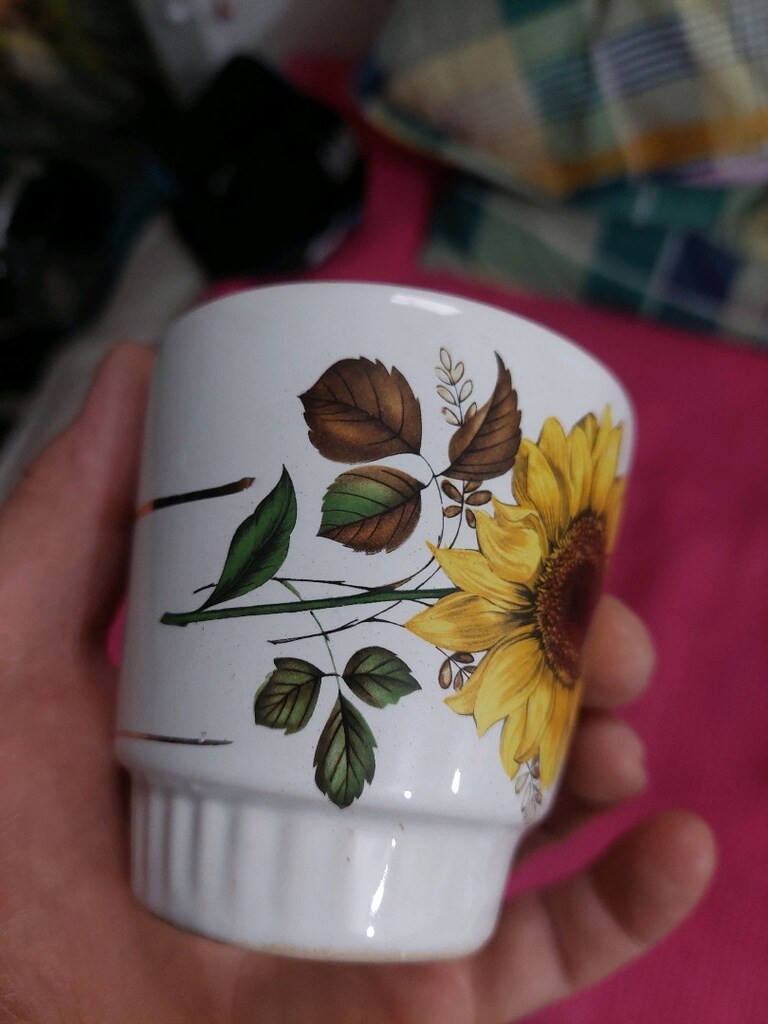 Vintage Ülkü seramik fincan bardak. Herhangi bir deformesi yoktur. - 3