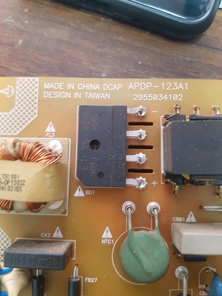 Arçelik A49L 5531 4B2 APDP-123A1 Besleme Kartı - 2