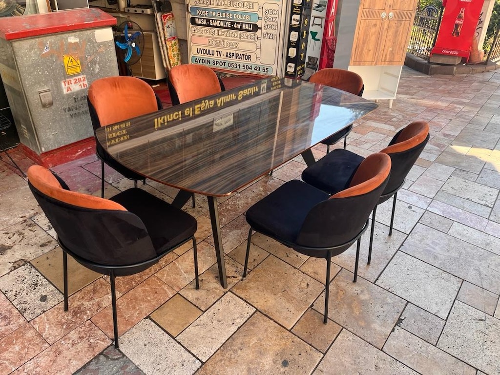6 KİŞİLİK SALON MASA TAKIMI - 2