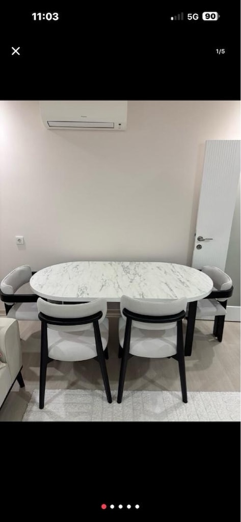 Mermer Desenli Masa Takımı - 5
