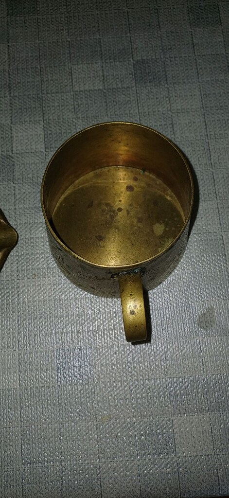 3 lot objeler kul taplası mini tepsi kupa pirinc - 6