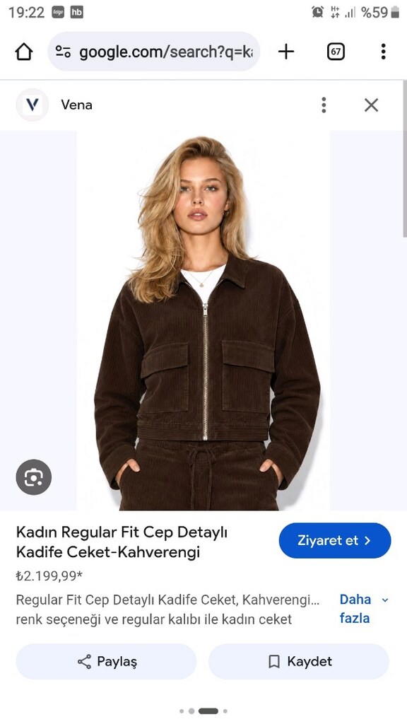 kadife çeket/ gömlek sıfır. hem etek hemde pantolonlarla kombinlenebi - 4