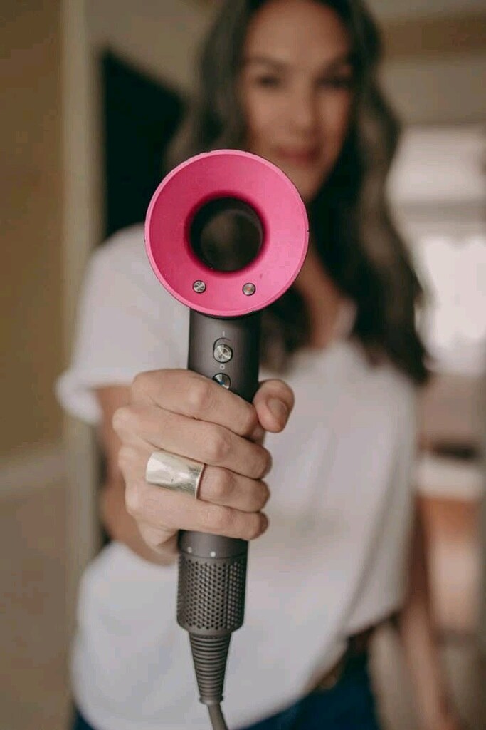 dyson supersonic saç kurutma makinesi fuşya ve metalik gri - 2