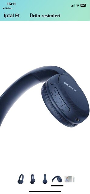 Sony WH-CH510 Bluetooth Kulak Üstü Kulaklık – 35 Saat Pil, Mikrofonlu