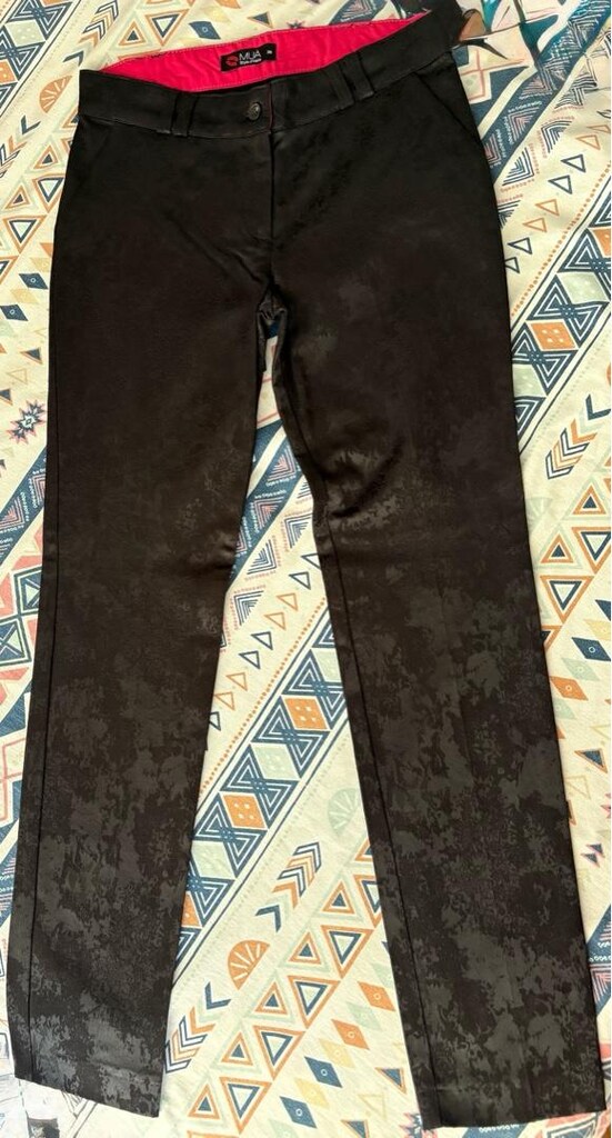Siyah Desenli Pantolon - 2