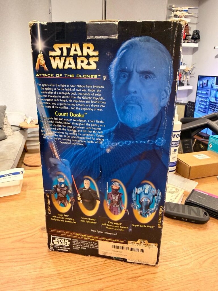 hasbro 2002 star wars count dooku 1/6 figür - 6