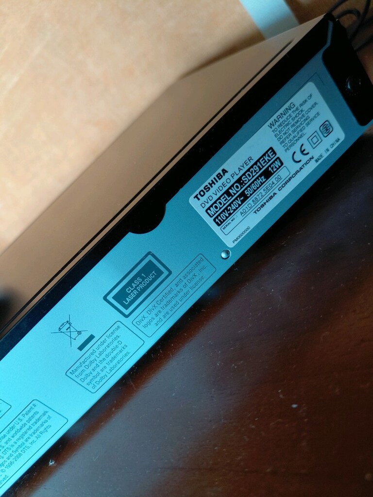 TOSHIBA DVD player SD291EKE - 5