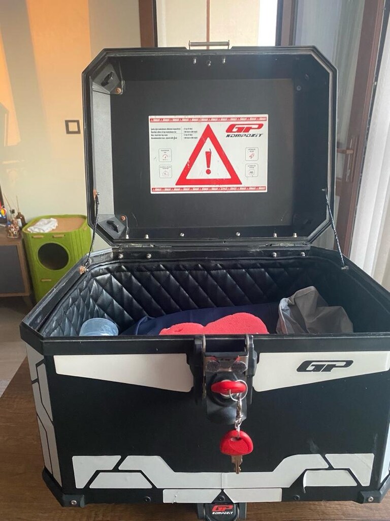 GP KOMPOZİT TOPCASE 57 litre alüminyum Motorsiklet çanta - 2