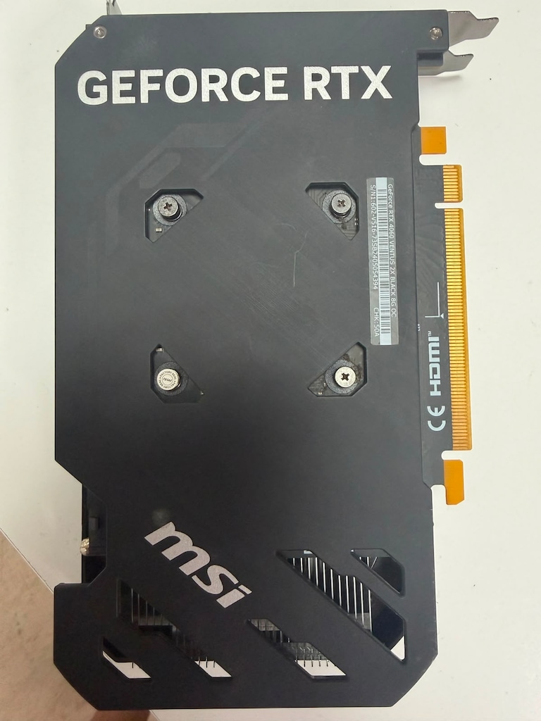 MSI GeForce RTX 4060 Ventus 2X Black 8G OC 8 GB GDDR6 Ekran Kart - 3