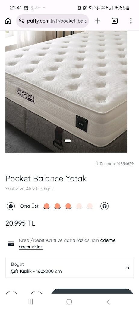 Çok temiz Yataş ( Puffy) yatak - 4