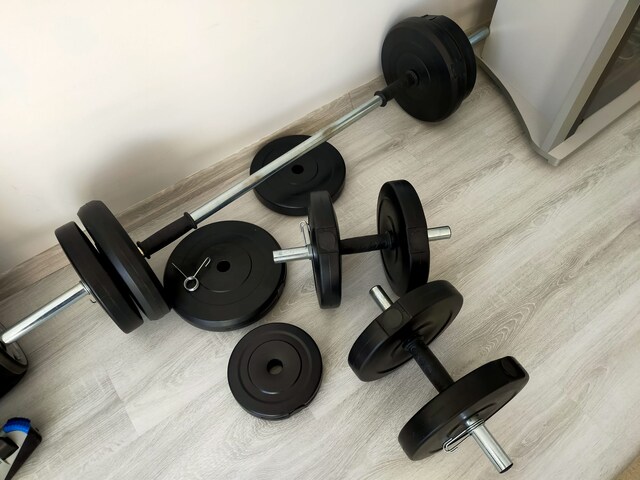 60 KG Ayarlanabilir Halter ve Dambıl Seti – 1 Uzun, 2 Kısa Bar