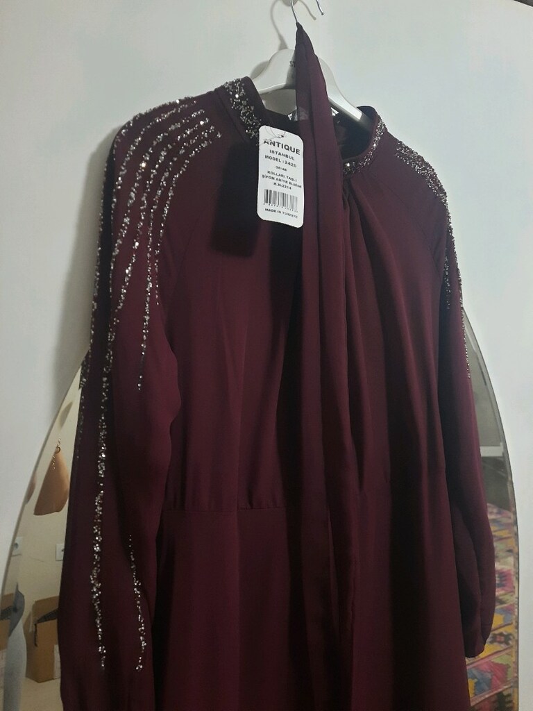 sıfır tesettür abiye 42 beden - 2