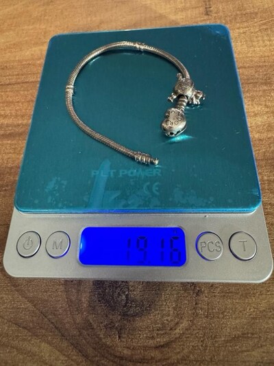925 Ayar Gümüş Pandora Tarzı Charm Bileklik – 19,16 Gr 18 cm