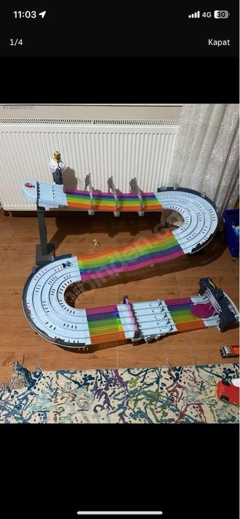 hot wheels marşı cart gökkuşağı yolu seti