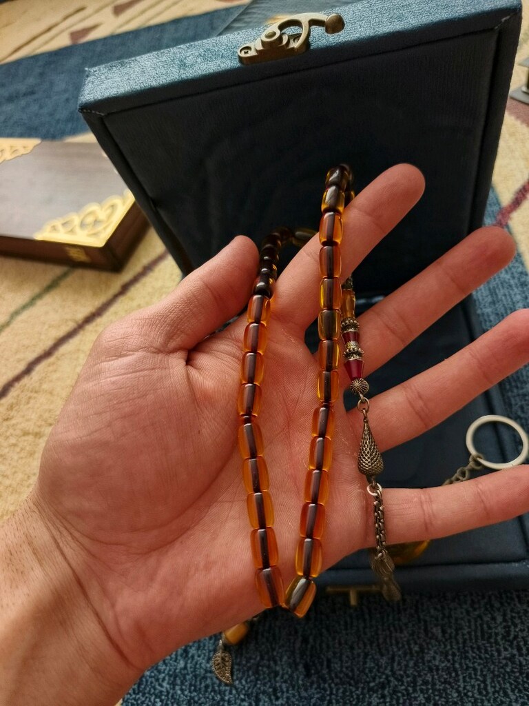 kehribar tesbih set - 3