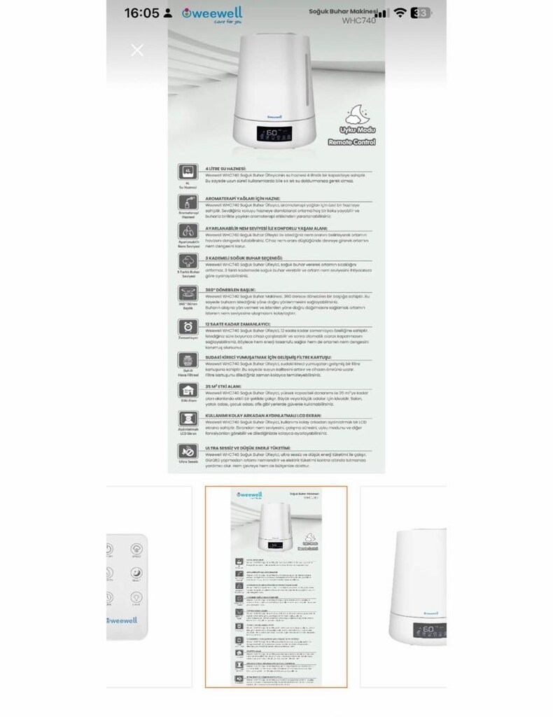 Wewell Ultrasonic Soğuk buhar makinesi - 2