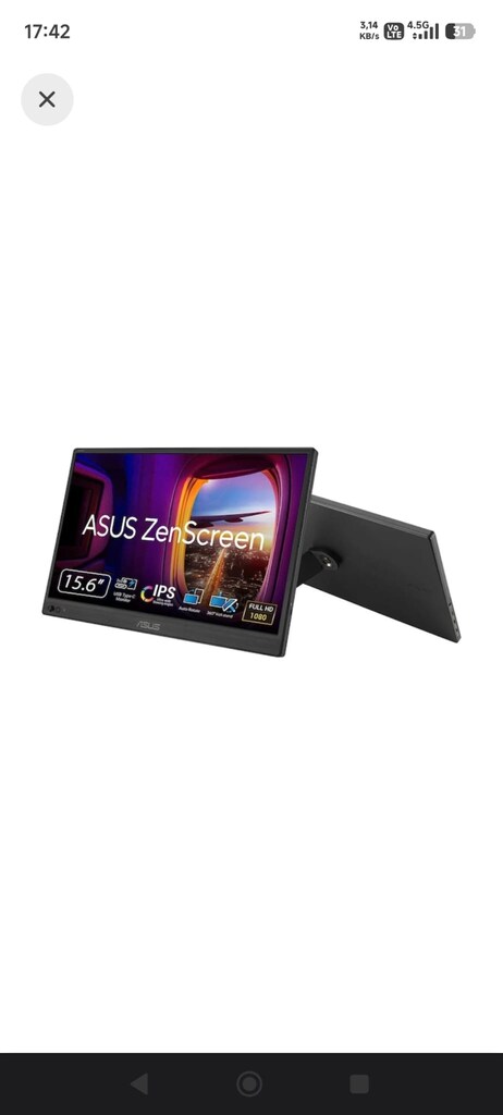 ASUS ZENSCREEN MB169CK 15.6" 5 MS 60 HZ FHD IPS MONİTOR - 6
