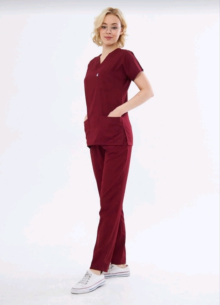 Class Bordo Üniforma Scrubs - 2