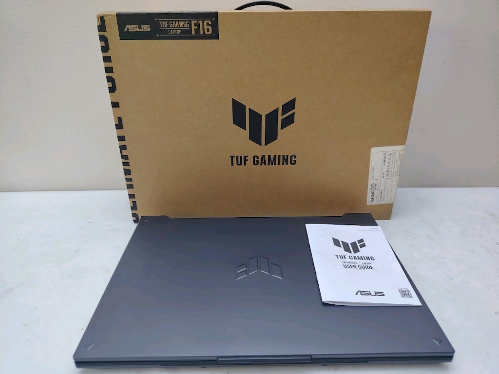 18 AY GARANTİLİ ASUS TUF F16. İNTEL CORE 5 210H 16GB DDR5 RTX 4050 6GB - 6