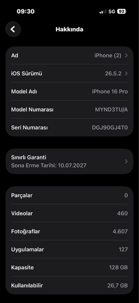 I PHONE 16 PRO TERTEMİZ - 4