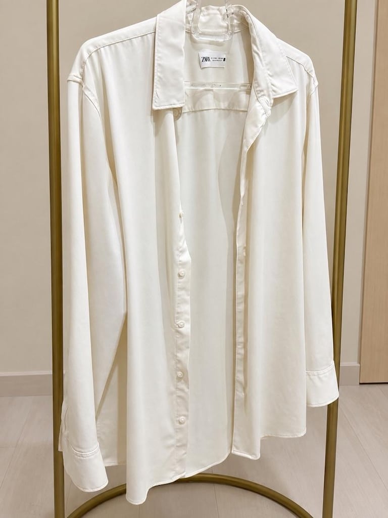 Zara Erkek Krem Stretch Gömlek M Beden