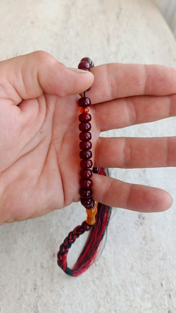 sıkma kehribar tesbih - 2
