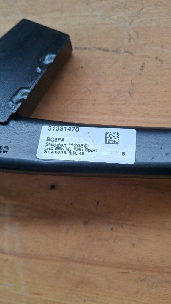 VOLVO V40 V40CC Fren Pedalı Manuel Seriler içi orginal parça 2013-2019 - 3