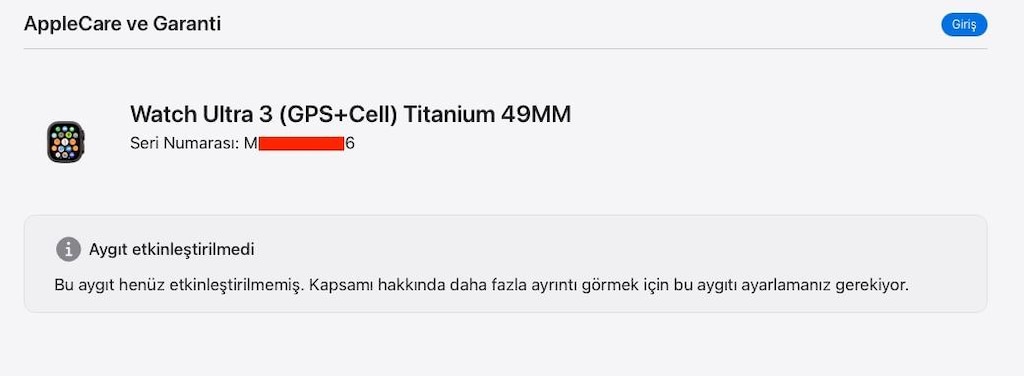 Sıfır Apple Watch Ultra 3 (GPS+Cell) Titanium 49MM - 3