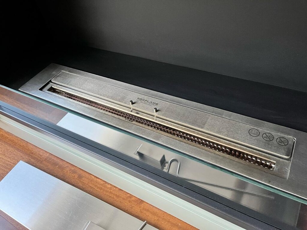 Korflame Ankastre Bioethanol Şömine 120cm Özel Kasalı - 9
