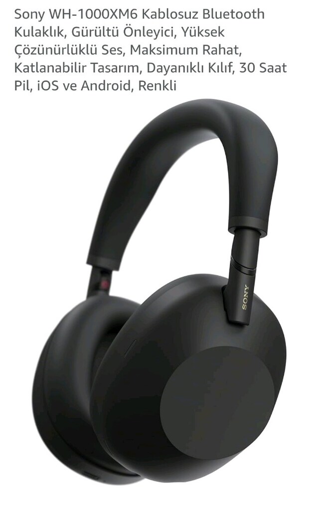 Sony WH-1000XM6 kablosuz kulak üstü kulaklık. - 4