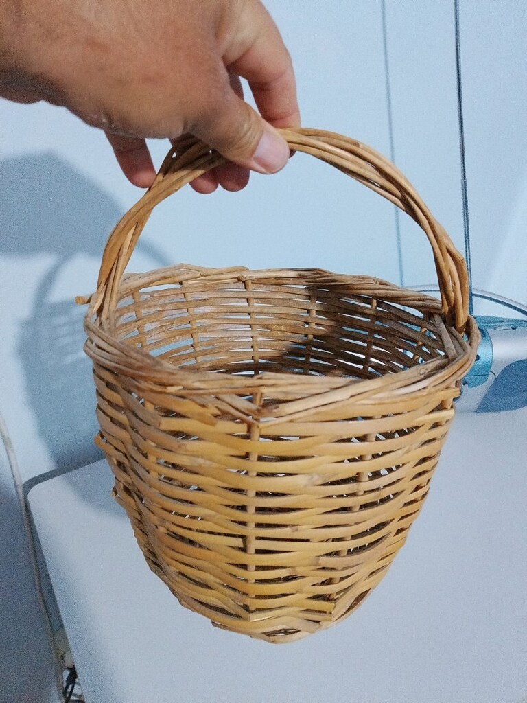 KÜÇÜK DEKORATİF HASIR ÖRME SEPET *UCUZA AKÇAYDA - 4
