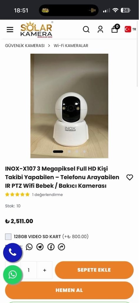INOX Digital WiFi Kamera – P6SLite - 3