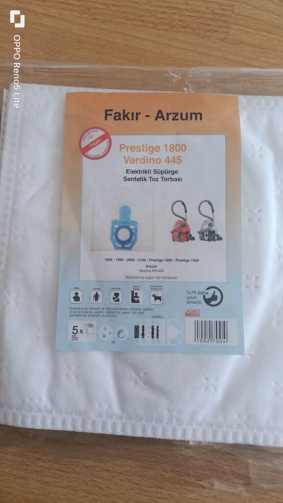 Fakir elektrikli Süpürge torbası 5 adet yeni - 3