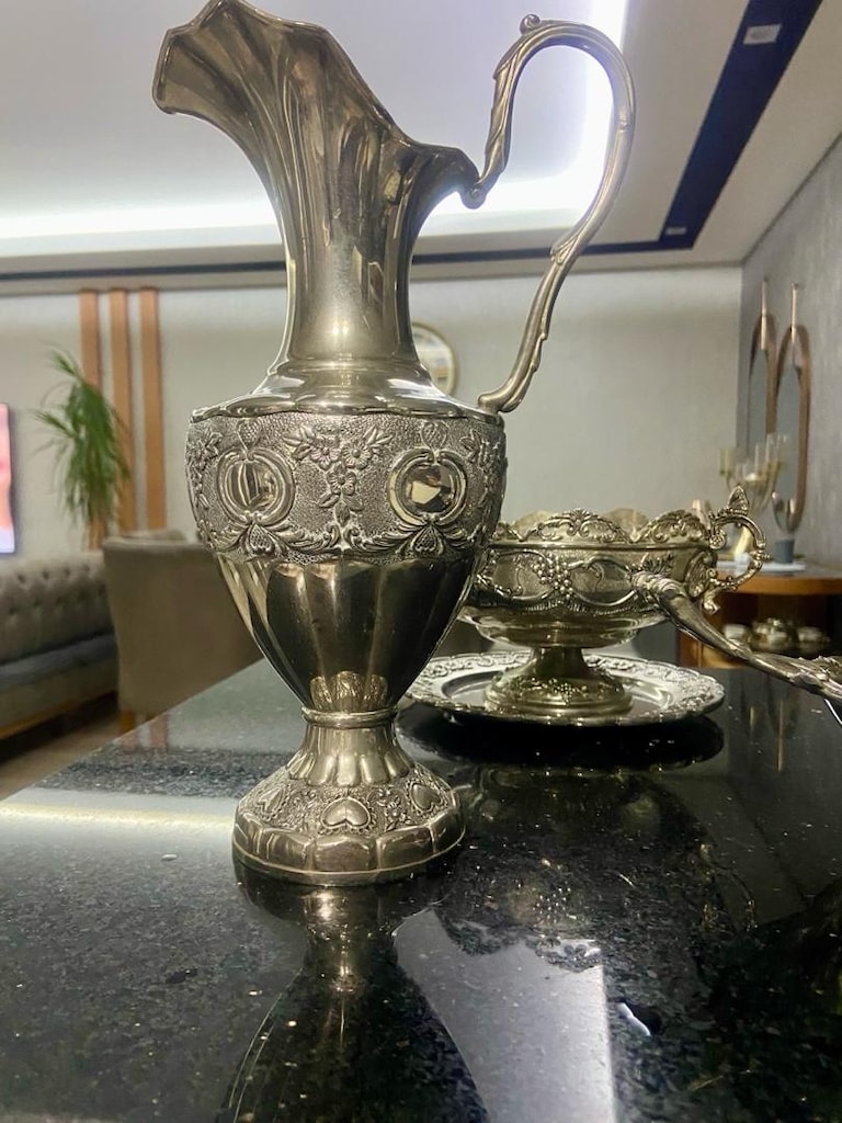 GÜMÜŞ 4 PARÇA OBJE SET - 4