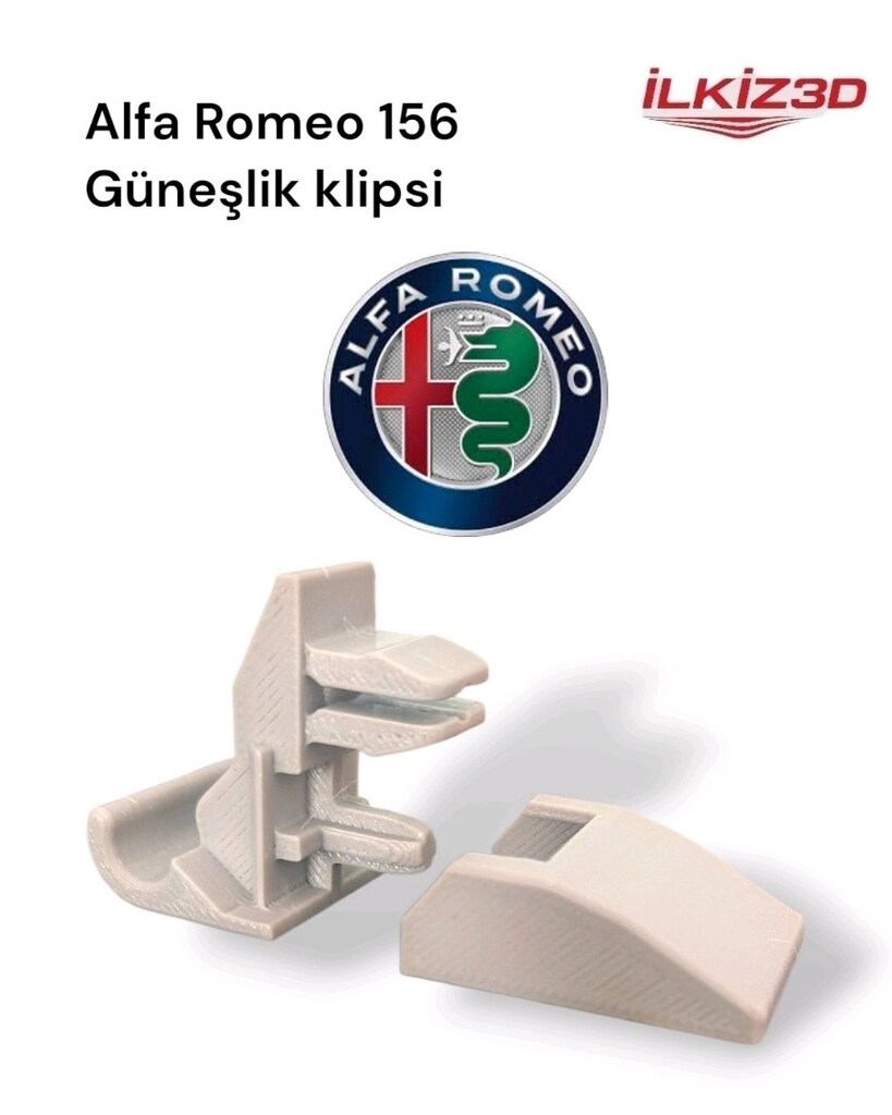 Alfa Romeo 156 güneşlik klipsi - 2
