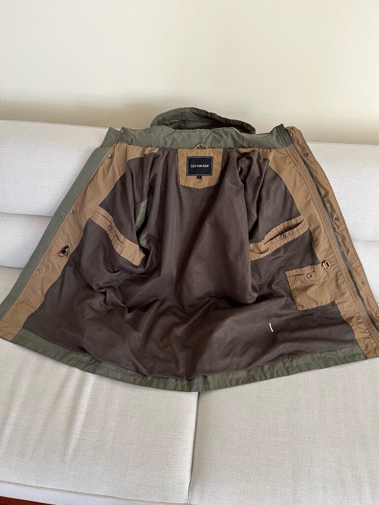 Haki Kapüşonlu Outdoor Mont-Cotton Bar - 4