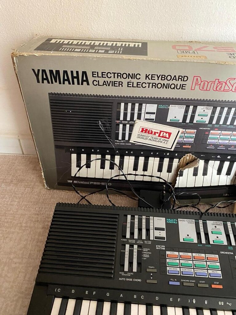 Yamaha PortaSound PSS-570 Vintage Org – Kutulu, Temiz, Koleksiyonluk - 2