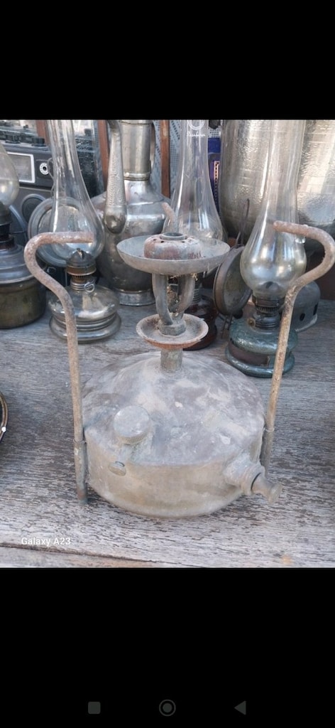 Antika metal gaz ocagı kamp ocagı - 3