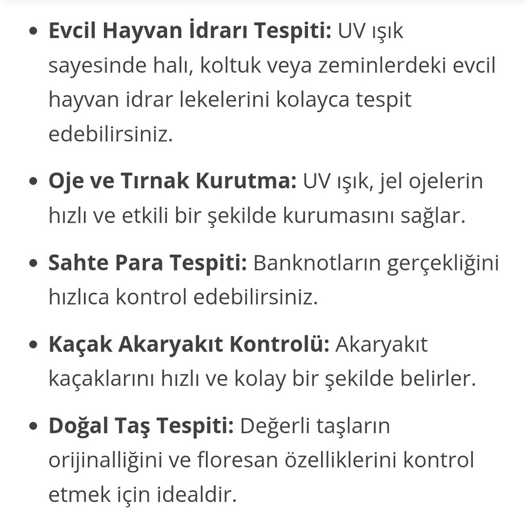 UV 365nm fener - 11