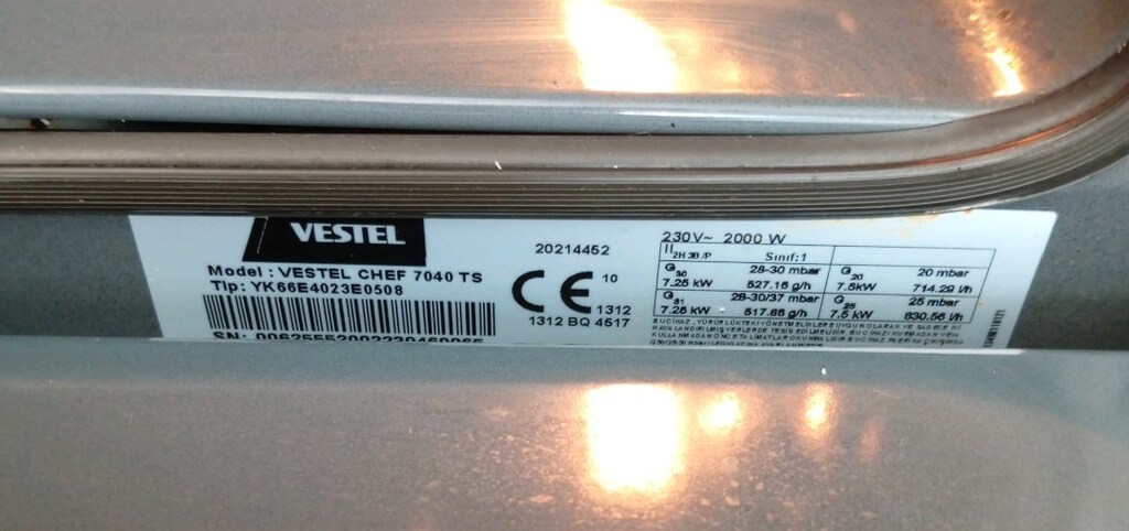 Vestel Ocaklı Turbo Fırın Temiz Sağlam - 8