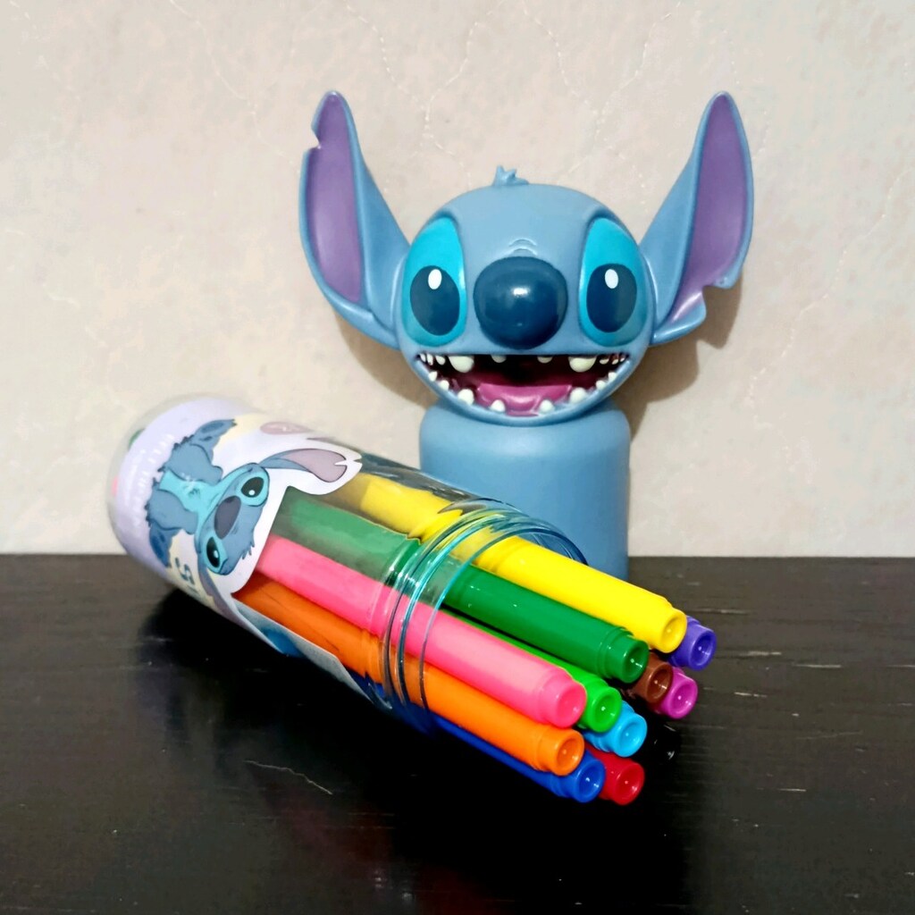 Stiç (Stitch) Figürlü 12'li Keçeli Kalem Seti - 2