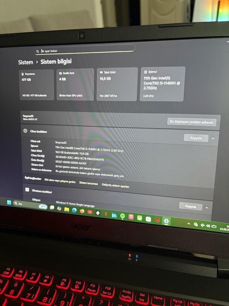 acer nitro 5 i5 rtx 3050 16 ram - 4