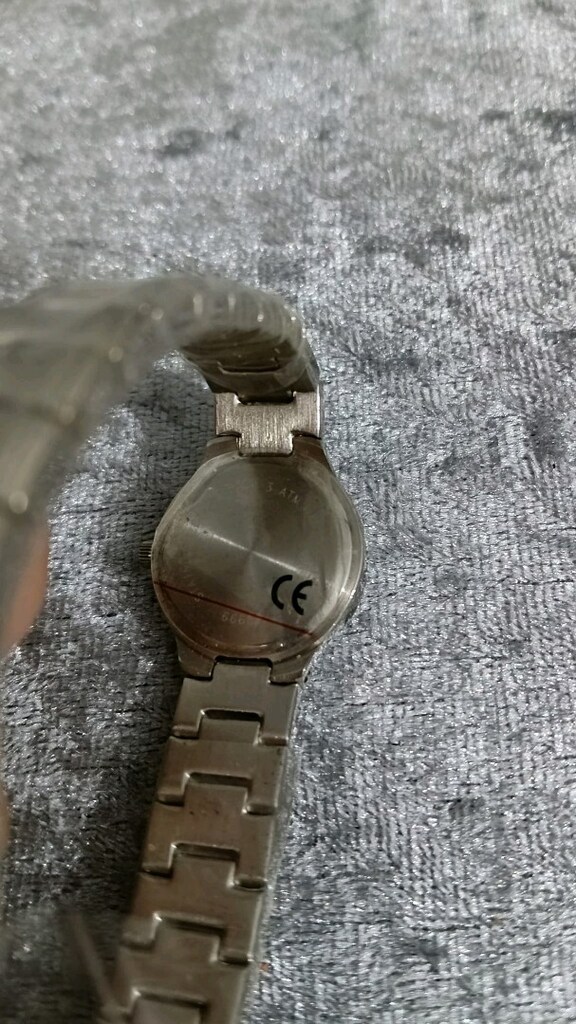 Vintage bayan kol saati gümüş renginde taşlı - 5