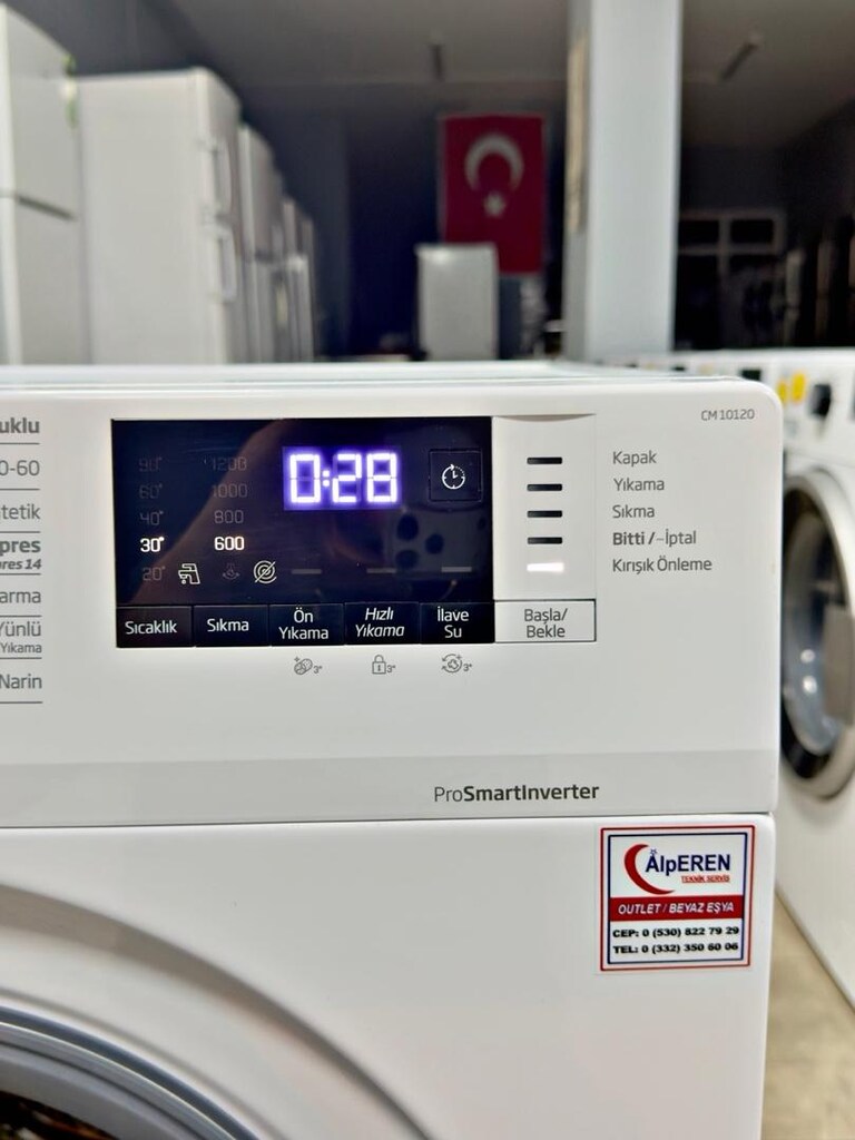 SIFIR AYARINDA BEKO A+++ 10 KİLOGRAM ÇAMAŞIR MAKİNESİ (GARANTİLİ) - 5